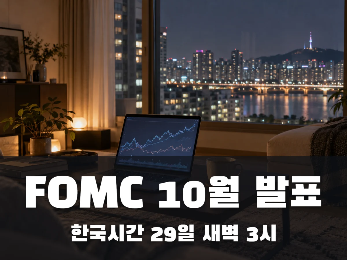 FOMC 10월 발표 한국시간, 동결되면 내 예금 이자는?