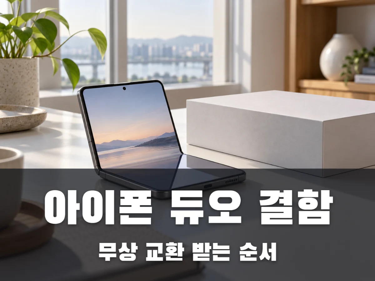 아이폰 듀오 결함 인정, 화면 갈라지면 무상 교환될까?