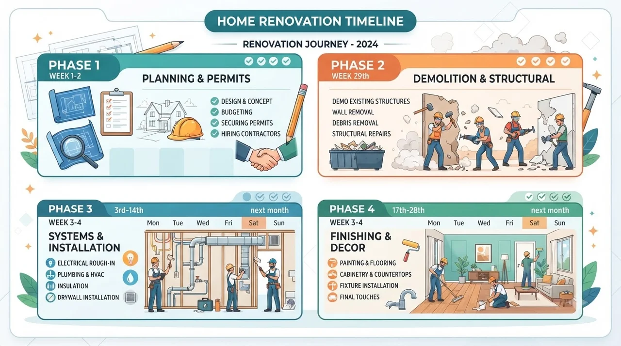 실패 없는 공사기간 계산법 4단계 가이드